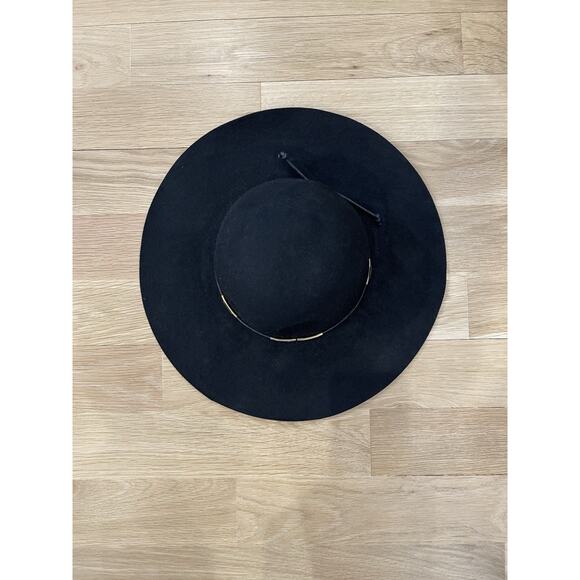 Scala Pronto 100% Felt Wool Black Fedora Hat Size 21.5 Internal Diameter EUC! - Picture 4 of 6